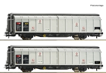 Roco 6600027 - H0 - 2-tlg. Set Schiebewandwagen, SBB Cargo, Ep. VI